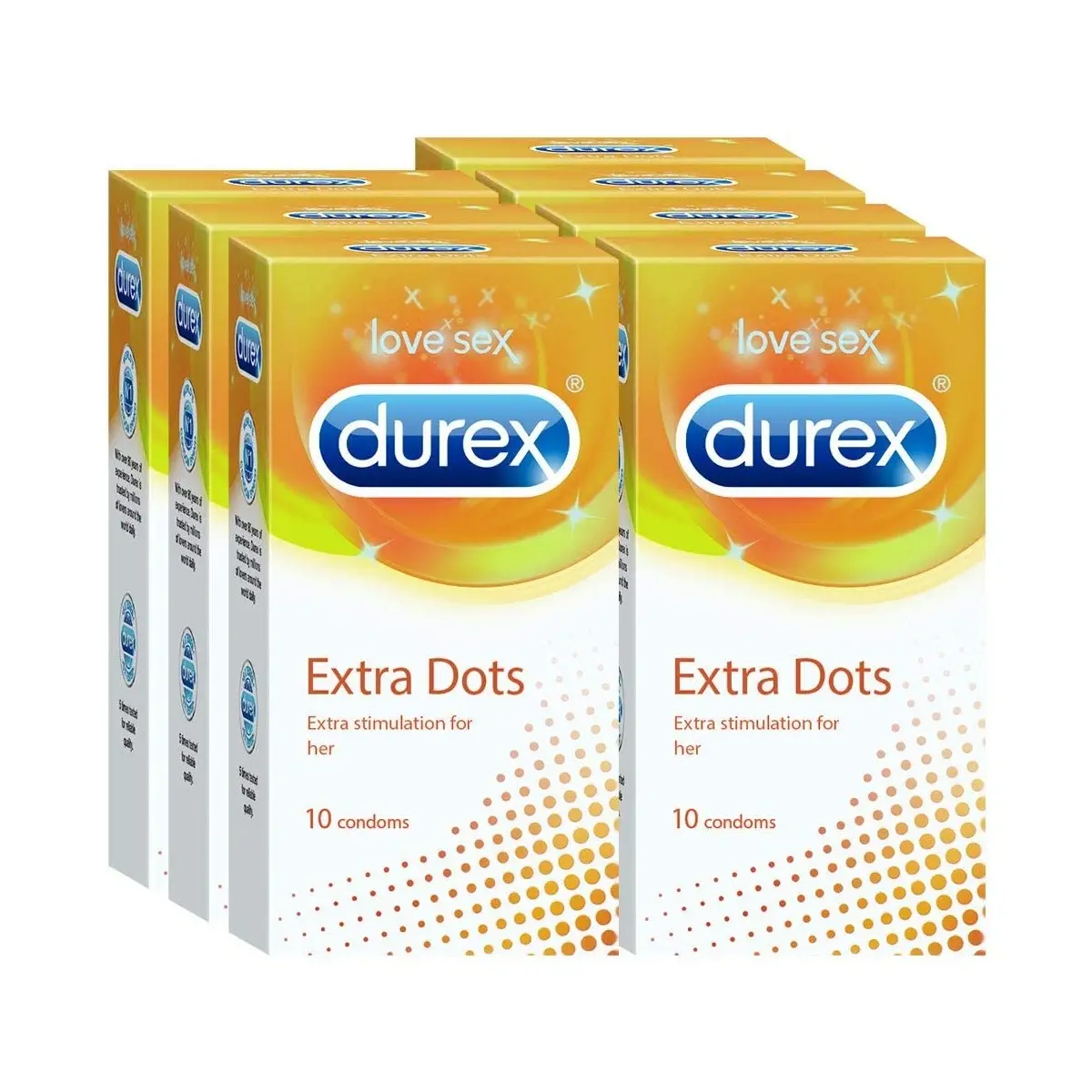 Durex Condom 10pc #Extra Dot