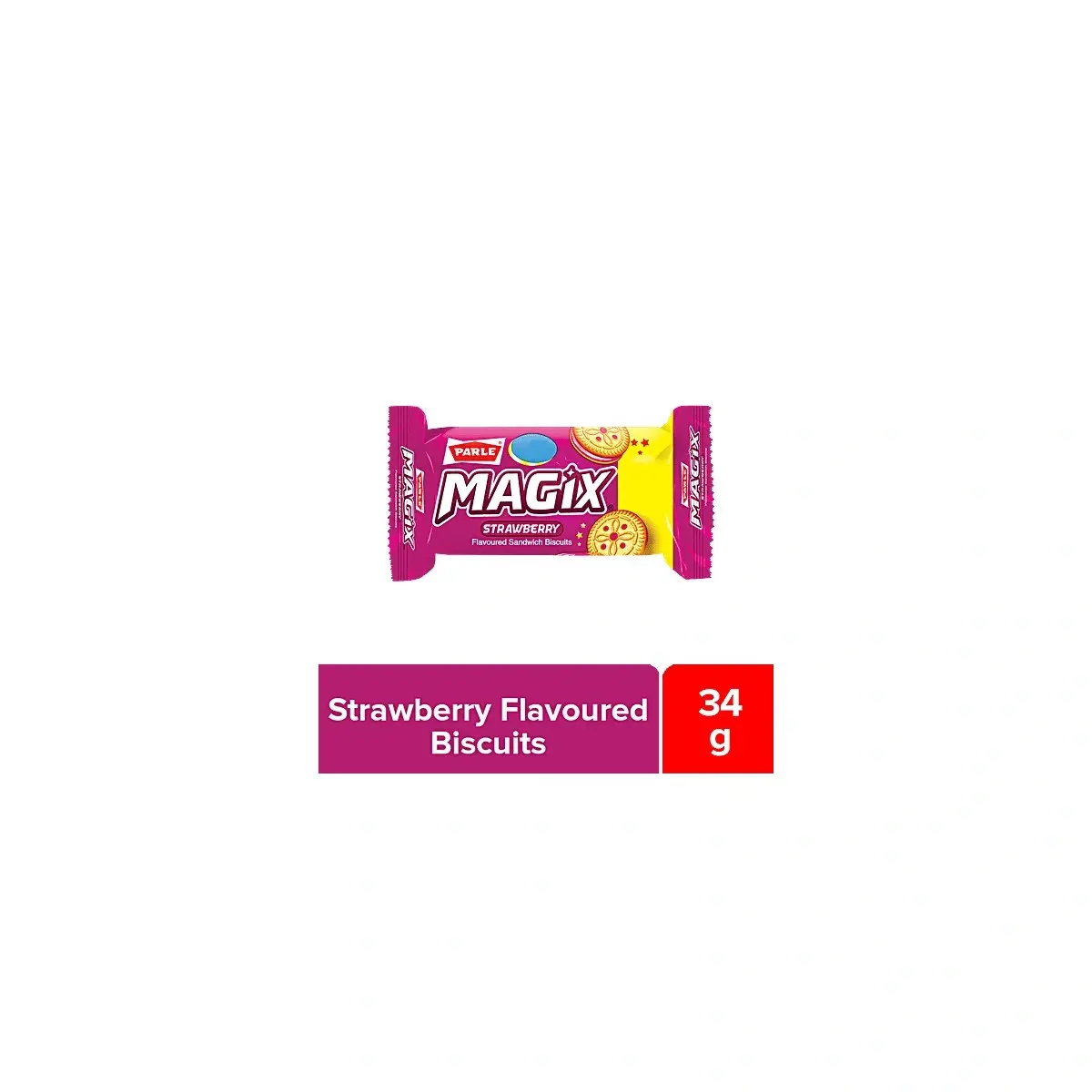 Parle Magix Cream 5/-#Strawberry