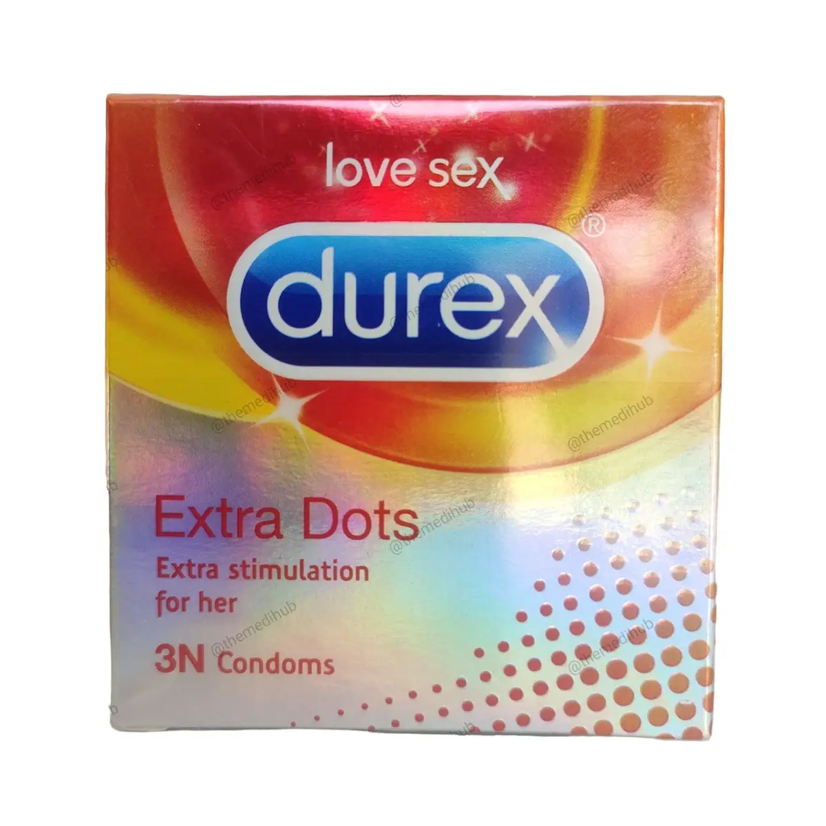 Durex Condom 3pc #Extra Dot