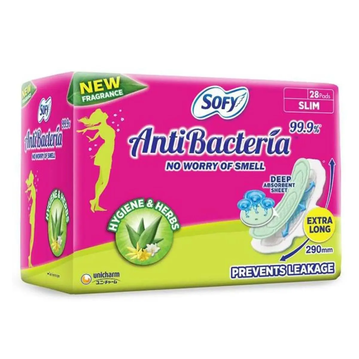 Sofy Sanitary Pads Anti-Bacteria  Xl (S)
