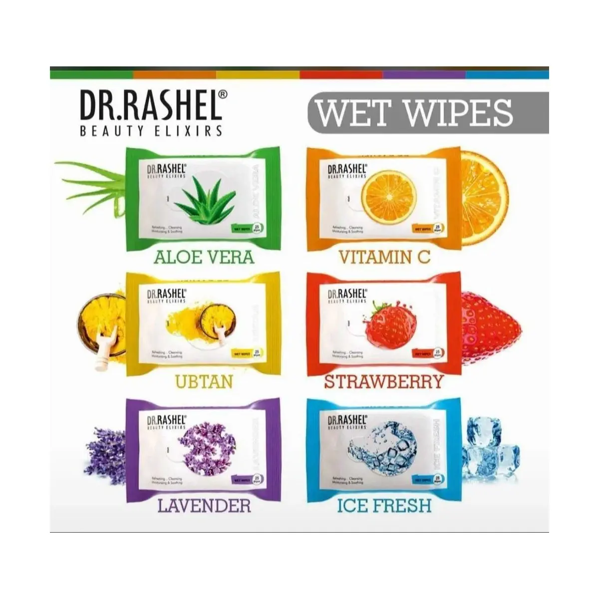 Dr.Rashel Face Wipes(Mix)