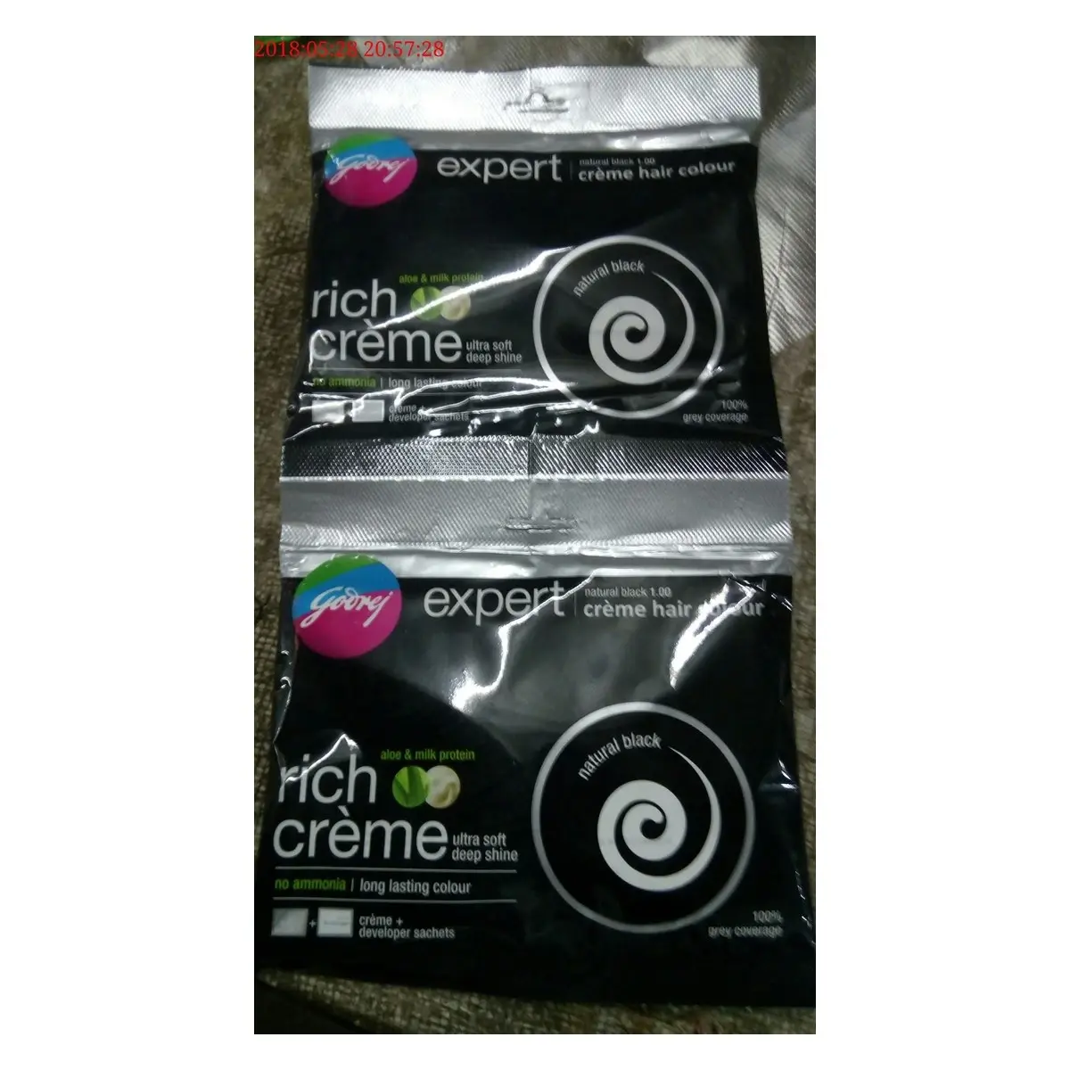 Godrej Rich Color Cream Black Pouch