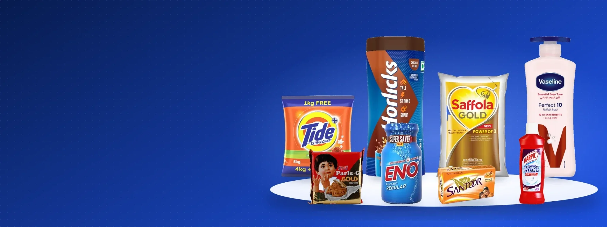 Packaged goods stocked at Shree Sethia Store